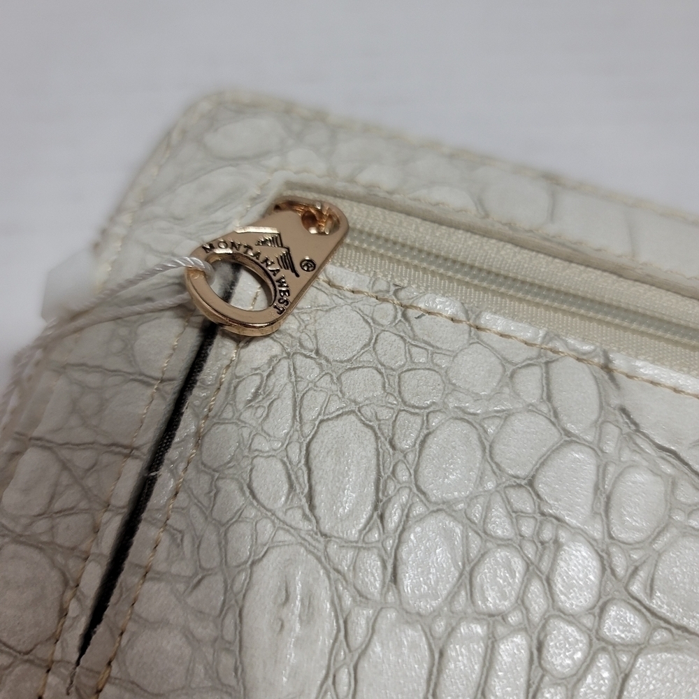 NWT Montana West Croc Embossed Wallet Wristlet - Picture 3 of 7